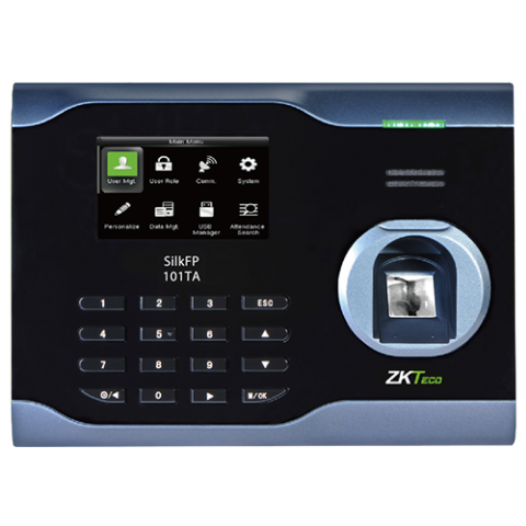 Przejdź do produktu Biometryczny terminal rejestracji czasu pracy i kontroli dostępu SilkFP-101TA